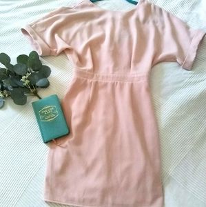 ASOS Dress Blush Pink Dusty Rose Pencil Skirt